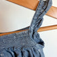 Chambray Anchor Romper / 12m