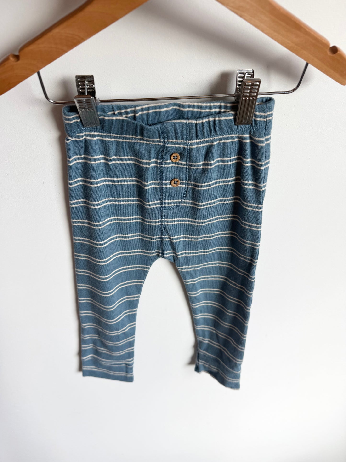 Blue Stripes Drop Crotch Pants / 18m