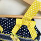 Blue + Yellow Polka Dot Dress / 2T