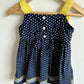 Blue + Yellow Polka Dot Dress / 2T