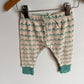 Parade Wave Tan + Turquoise Pants / 12-18m