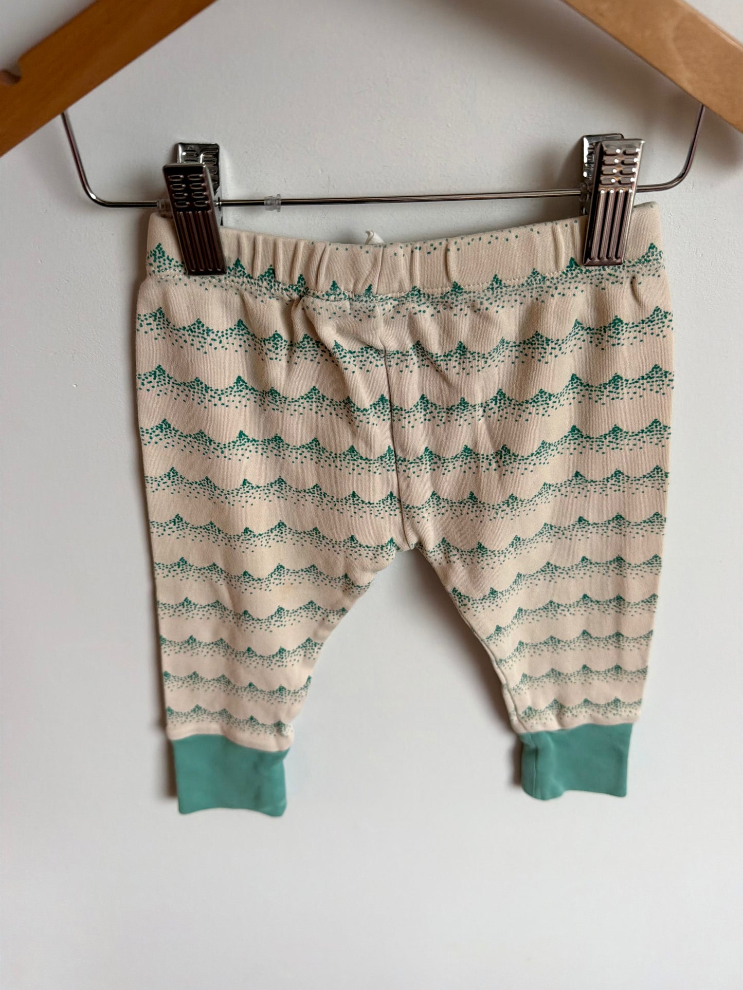Parade Wave Tan + Turquoise Pants / 12-18m