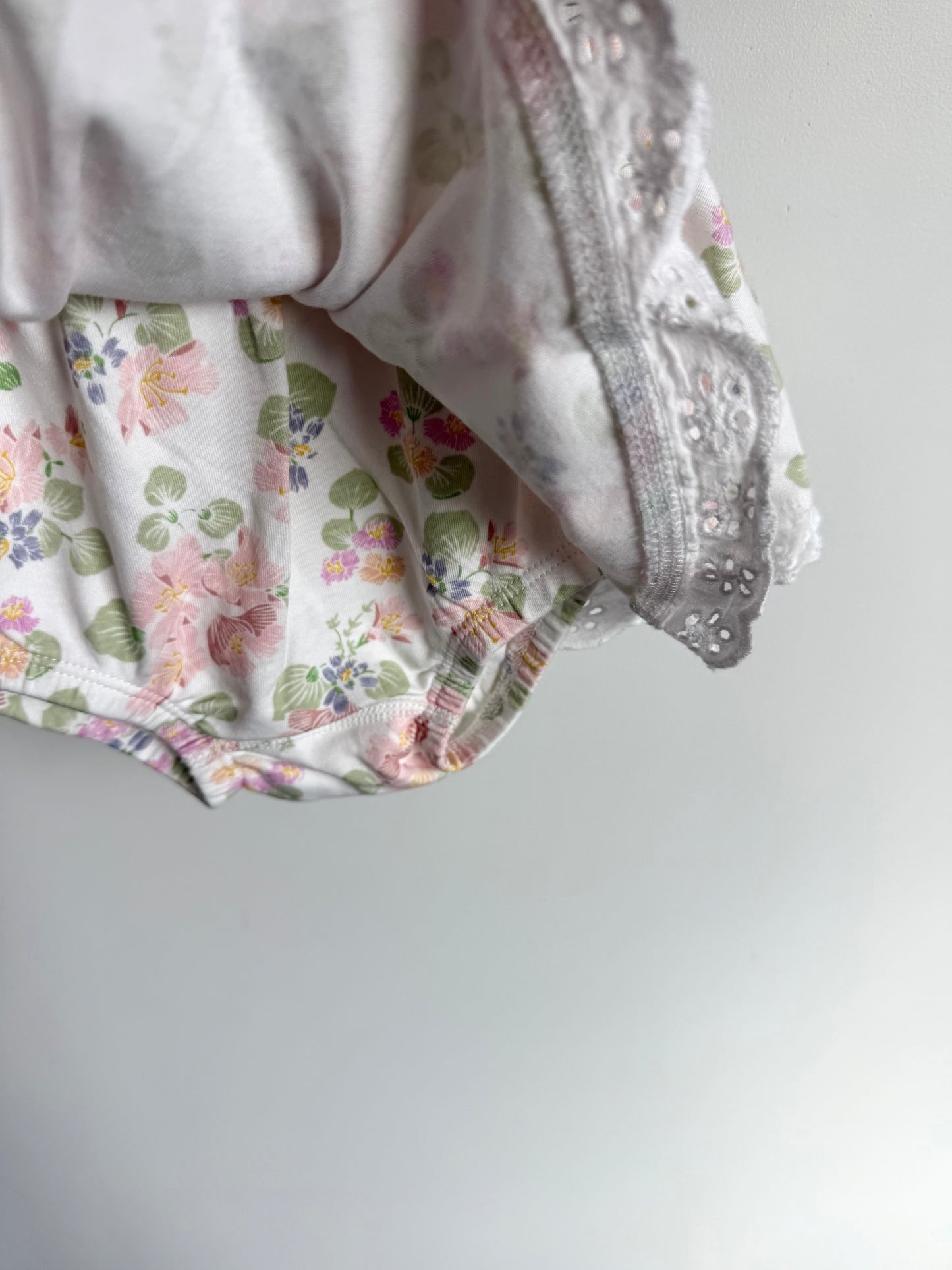 Sapling Organic Cotton Floral Skirt Bloomers / 12-18m
