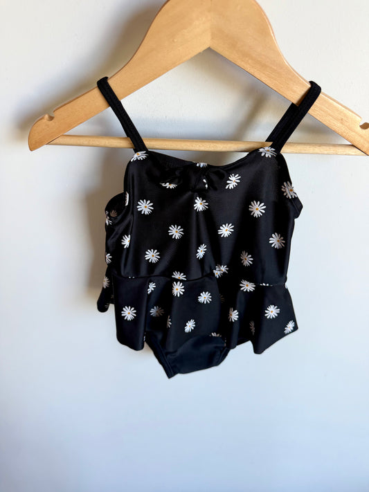 Daisy Black Swim Suit / 12-18m