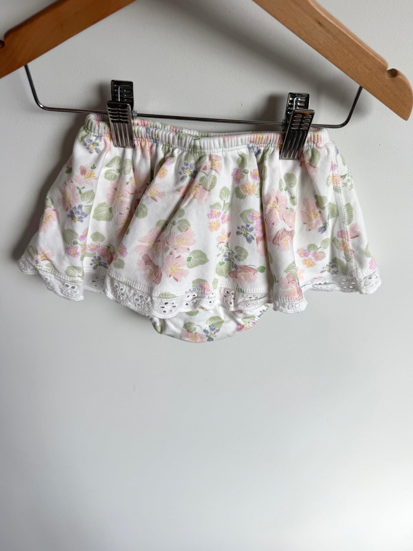Sapling Organic Cotton Floral Skirt Bloomers / 12-18m