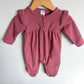 Rouge Ruffle Sleeve Jumpsuit / 9m
