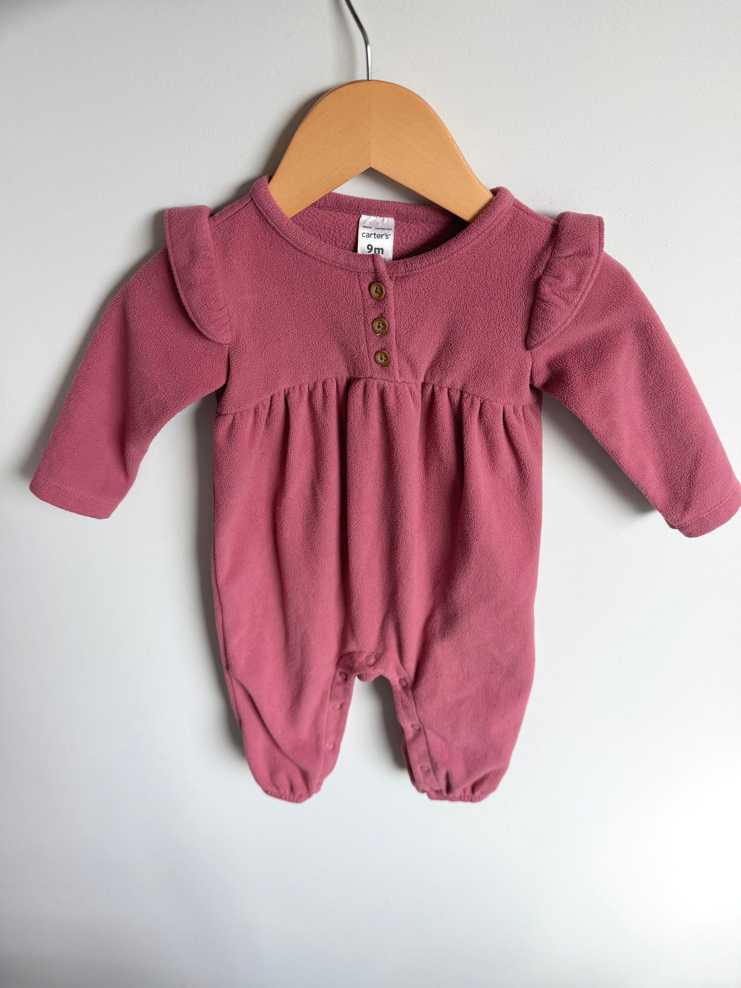 Rouge Ruffle Sleeve Jumpsuit / 9m