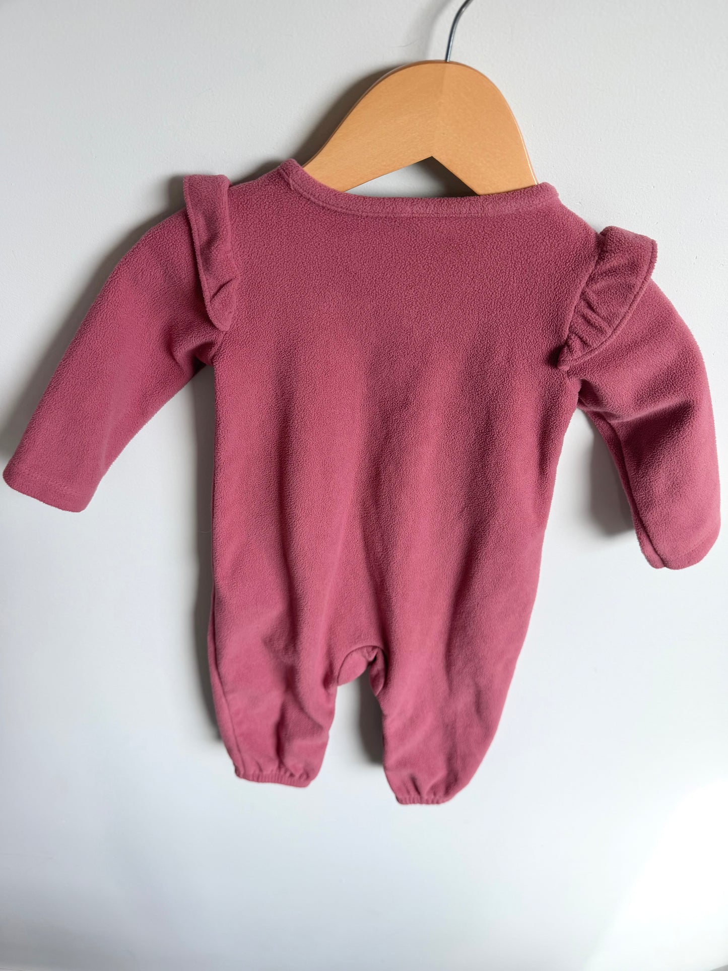 Rouge Ruffle Sleeve Jumpsuit / 9m
