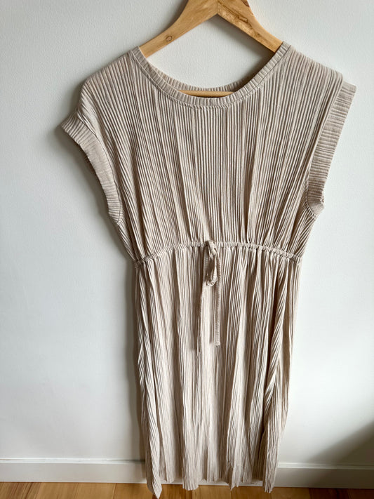 Thyme Oat Ribbed Maternity Dress (With Tags) / M