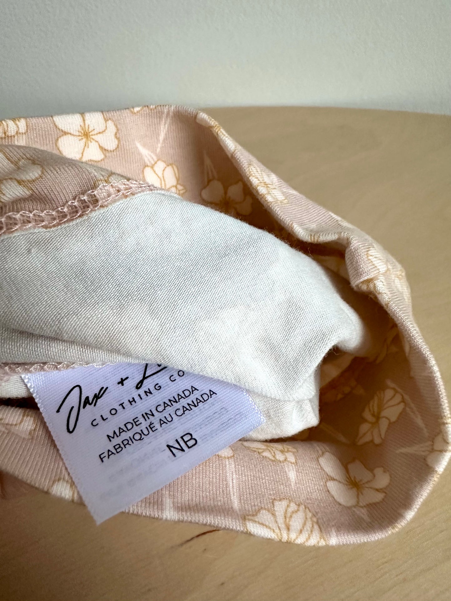 Jax + Lennon Newborn Blush Knotted Beanie / 0m