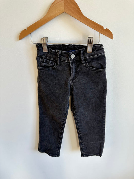 Gap Slim Black Jeans With Adjustable Waist / 3T