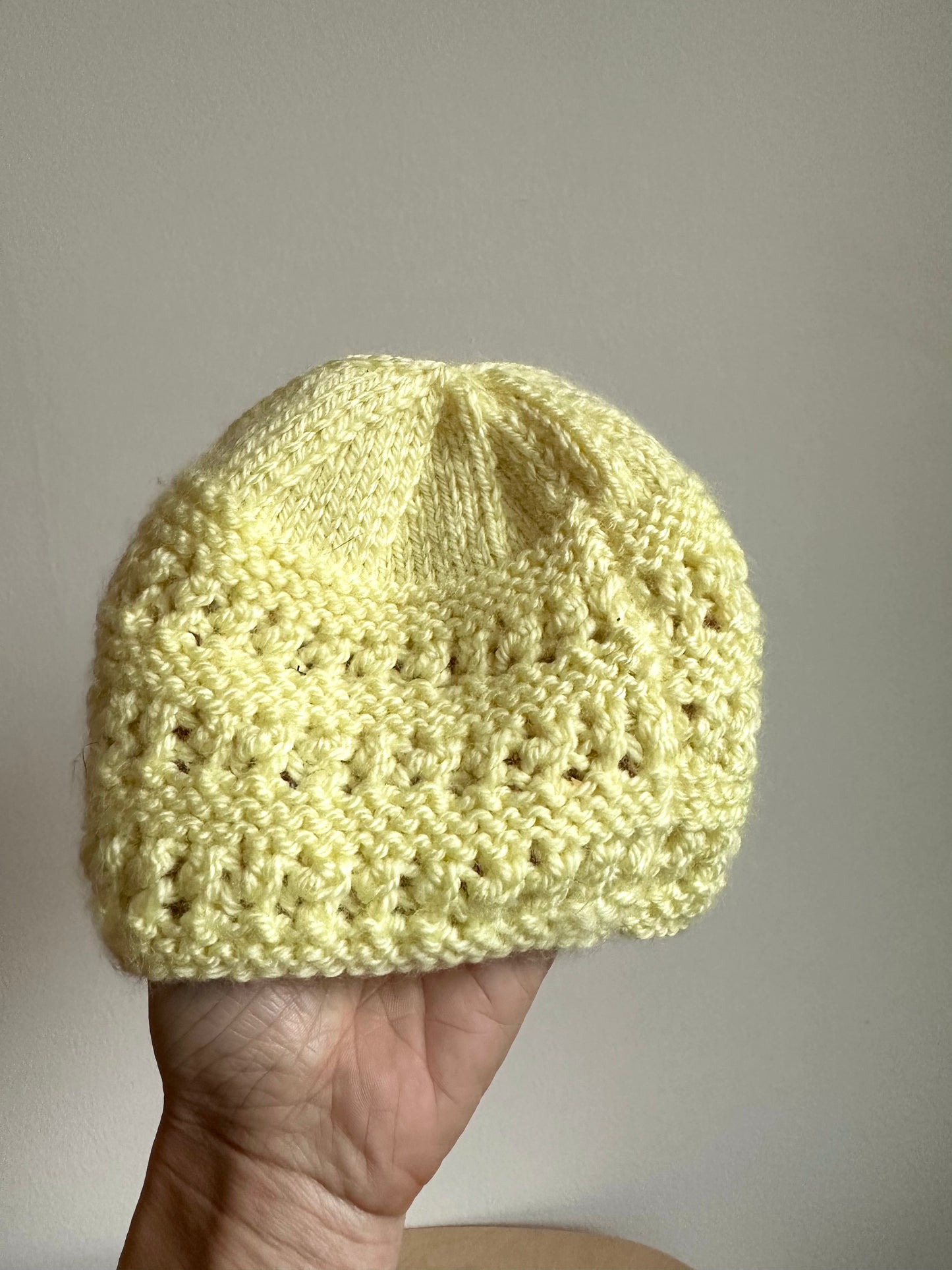 Yellow Knit Toque / 0-3m