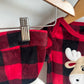 Fleece Buffalo Plaid Moose Sleeper + Toque Set / 3-6m