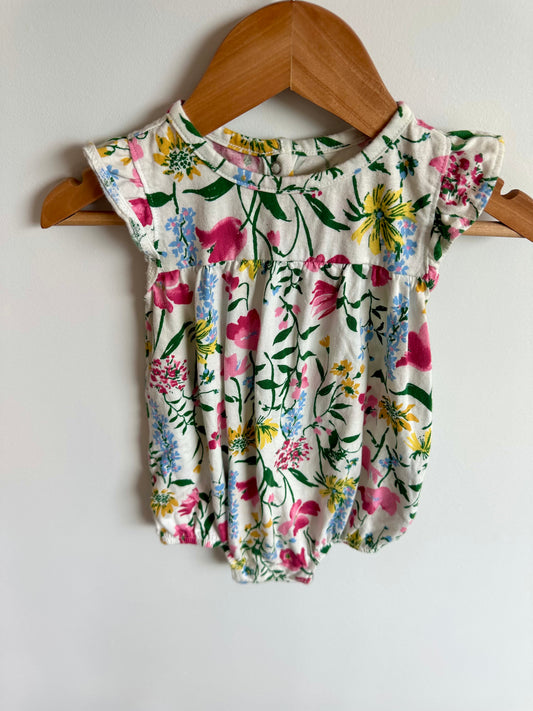Floral Bubble Rompers / 12-18m