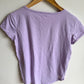 Muted Periwinkle Nursing T-shirt with Zippers / XS