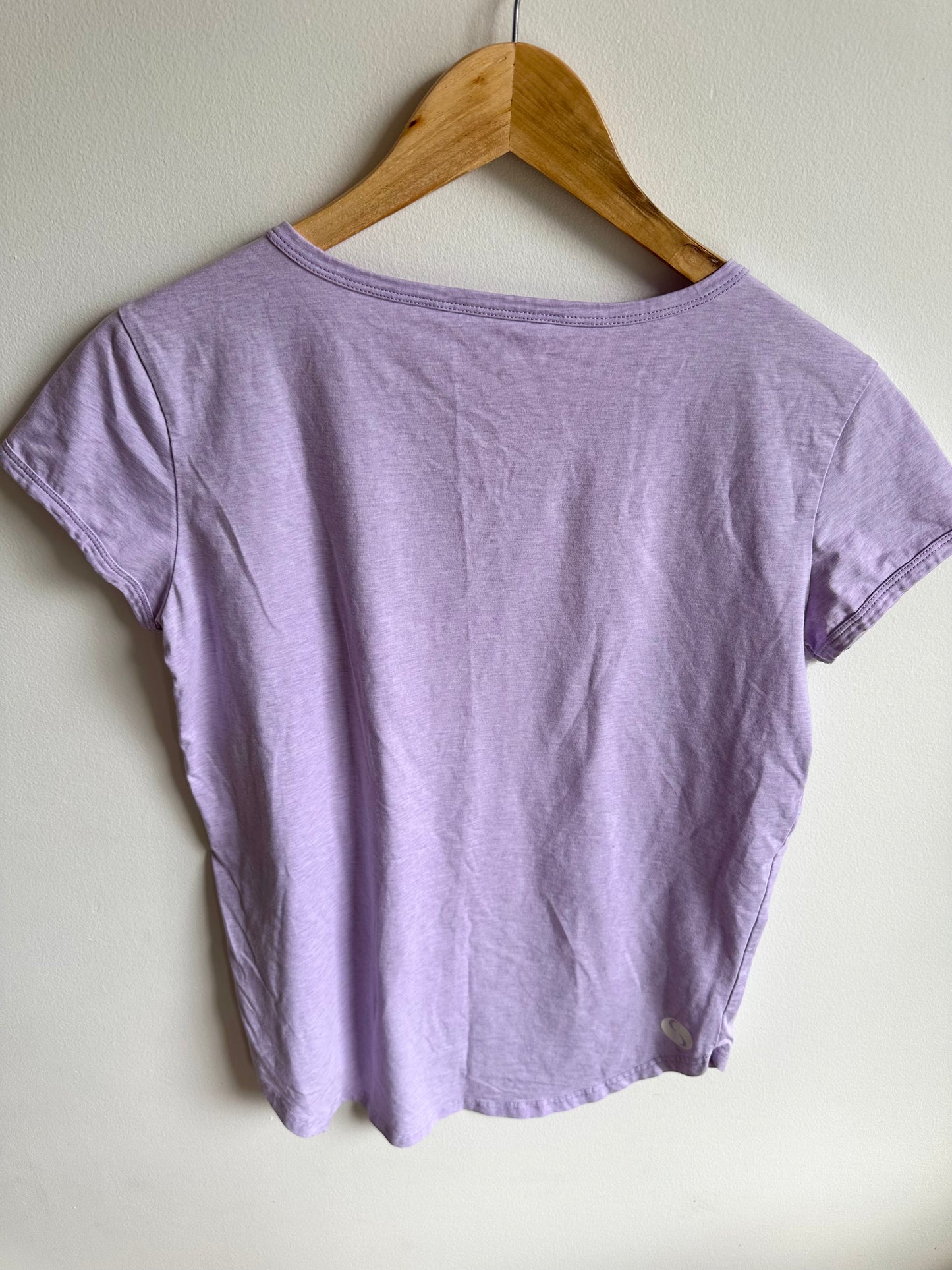 Muted Periwinkle Nursing T-shirt with Zippers / XS