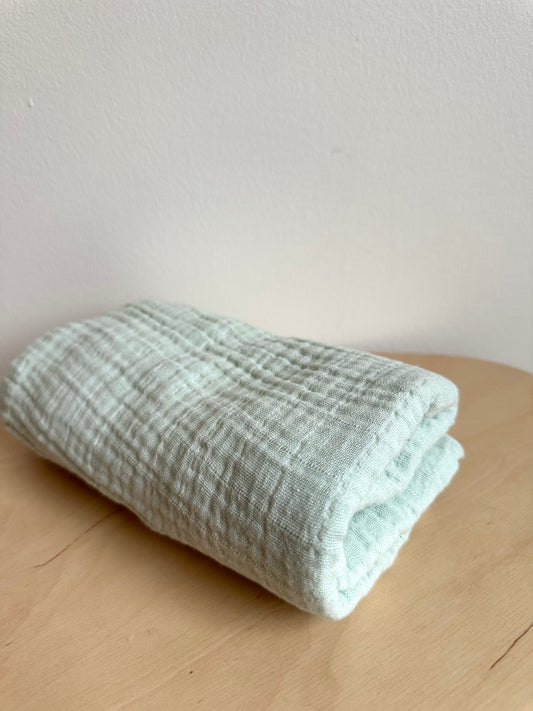 Muslin Mint Swaddle Blanket