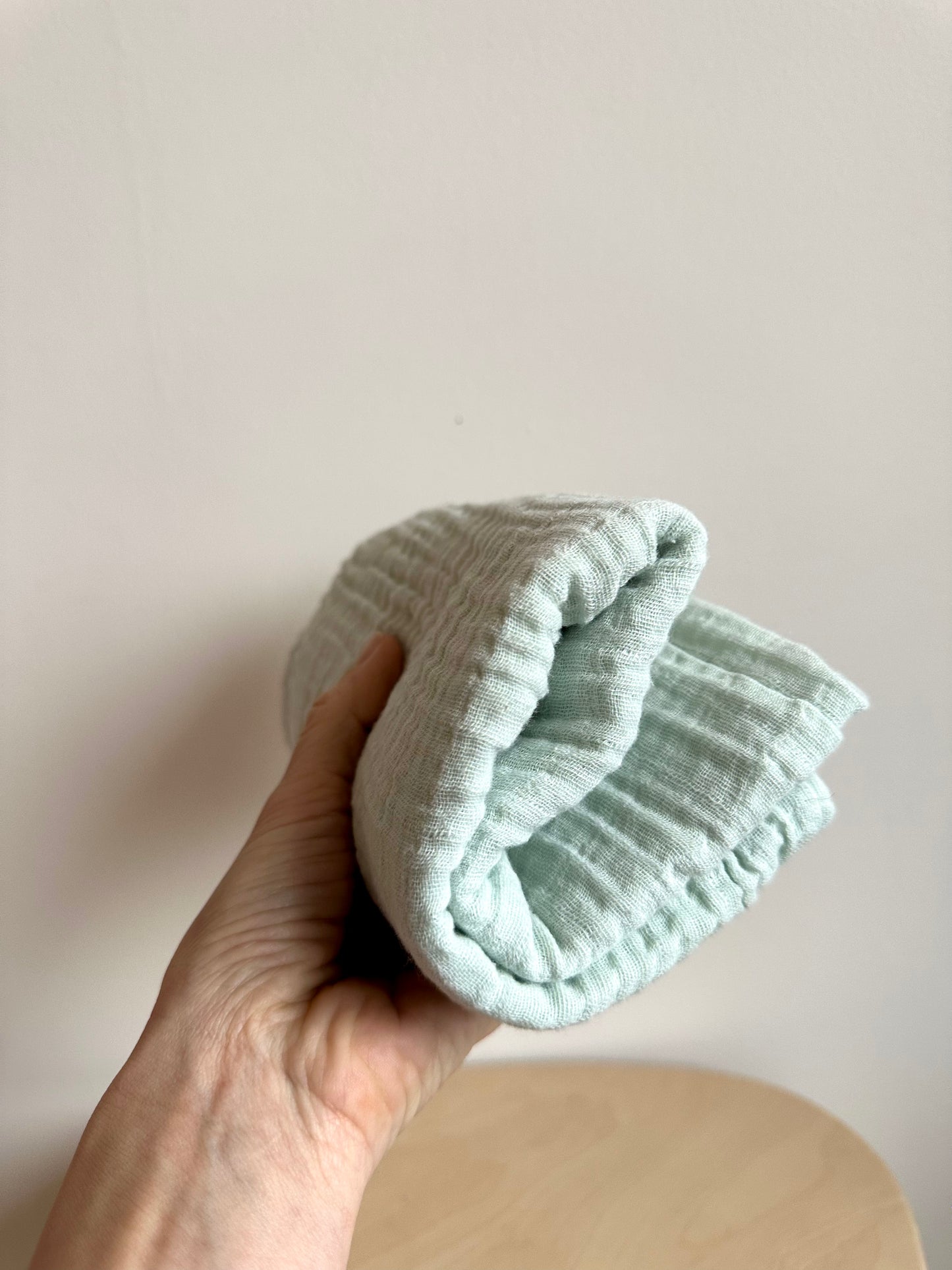 Muslin Mint Swaddle Blanket