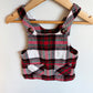 Tartan Red Overall Dress / 6-12m