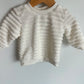 White Fuzzy Sweater / 3-6m