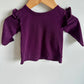 Purple Long Sleeve Top / 0-3m