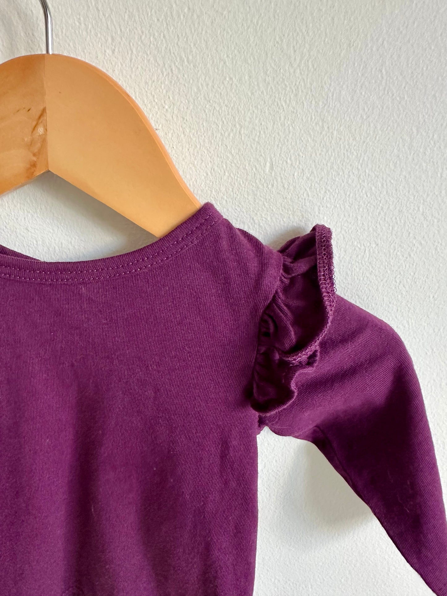 Purple Long Sleeve Top / 0-3m