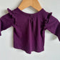 Purple Long Sleeve Top / 0-3m