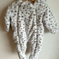 Spotted Fuzzy Bunting Suit / 9-12m