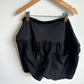 Black Linen Maternity Shorts / M