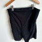 Black Cotton Maternity Biker Shorts / M