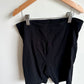 Black Cotton Maternity Biker Shorts / M