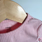 Pink Ribbed Long Sleeve Top / 6-12m