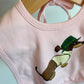 Pink Dog Cotton Bib / 6-24m