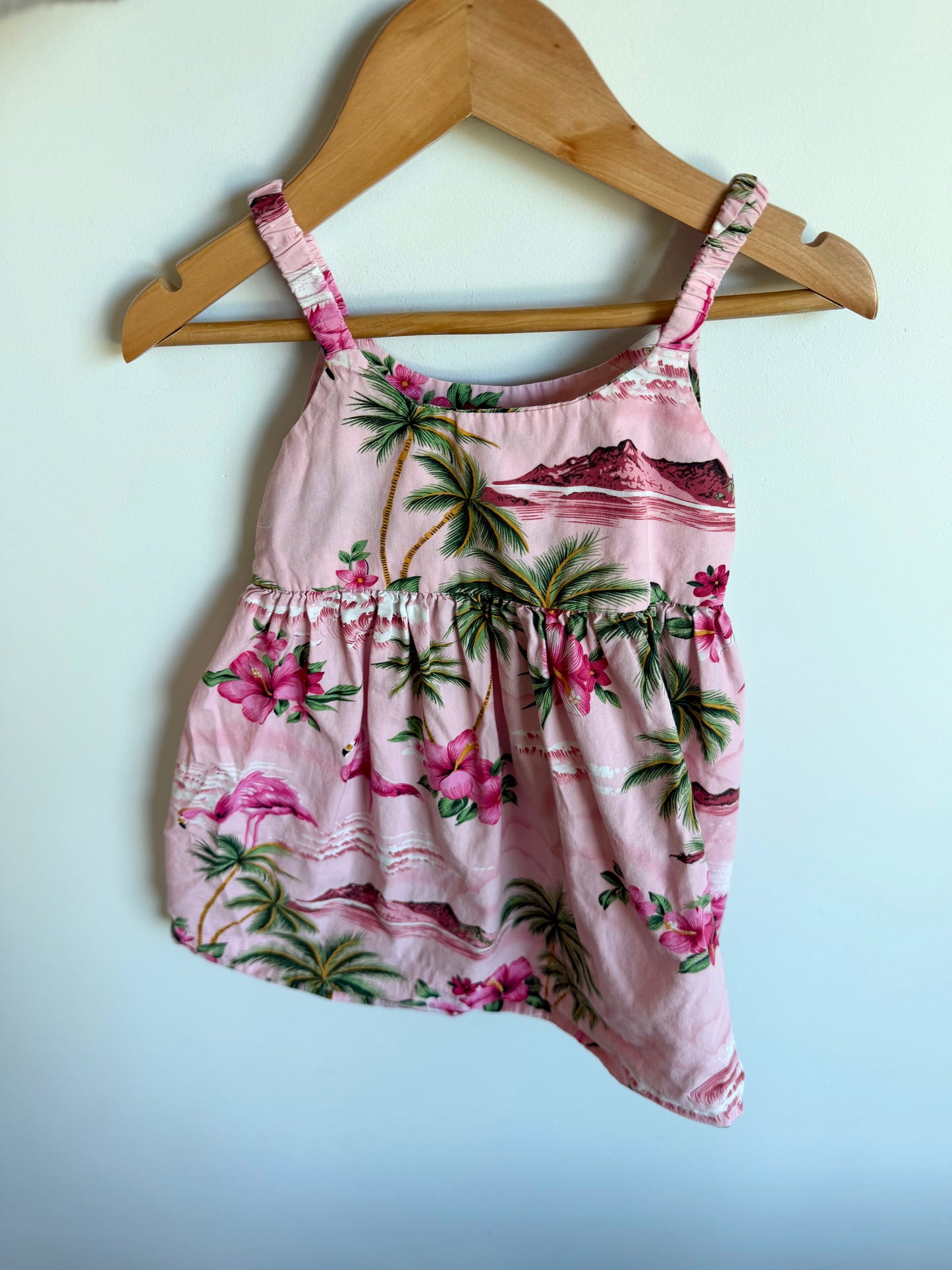 Made in Hawaii Tropical Pink Dress / 2-3T