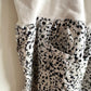 Speckled Black + White Maternity Active Shorts / M