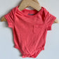 Coral Bodysuit with Pocket / 3-6m