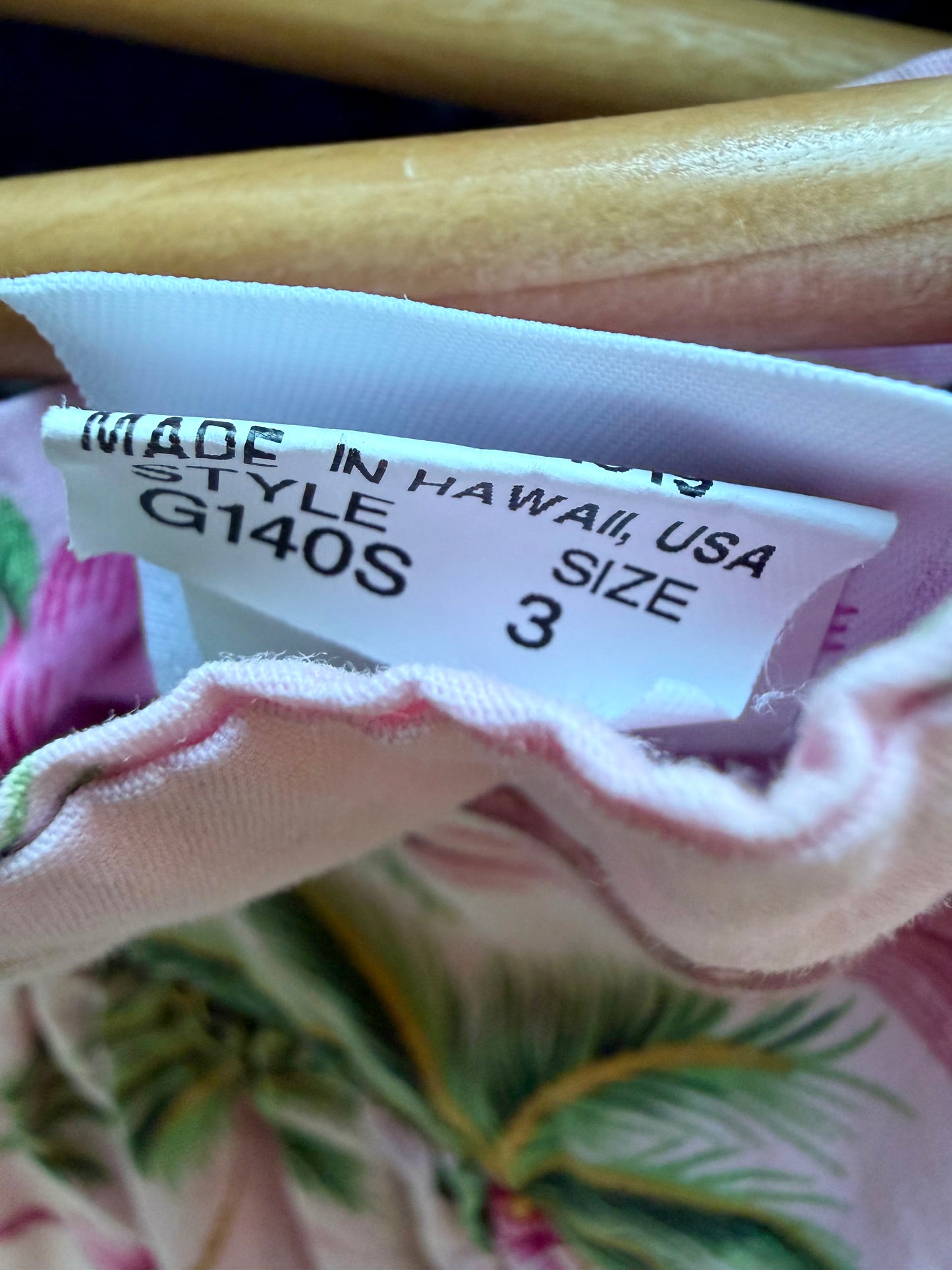 Made in Hawaii Tropical Pink Dress / 2-3T