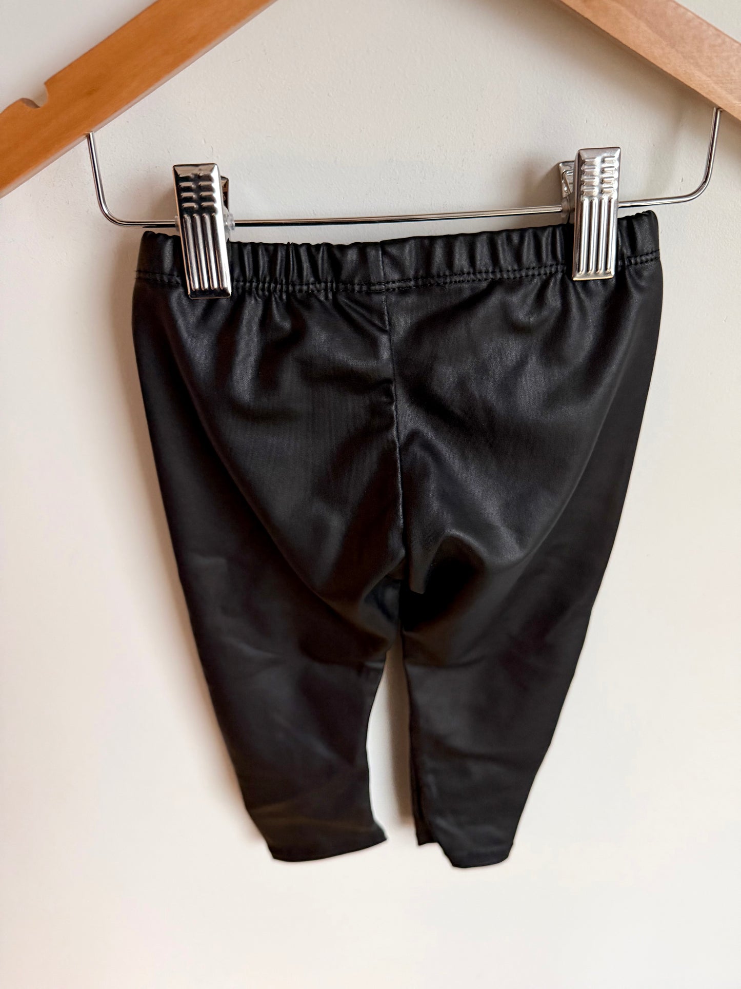 Posh & Cozy Pleather Pants / 12-18m