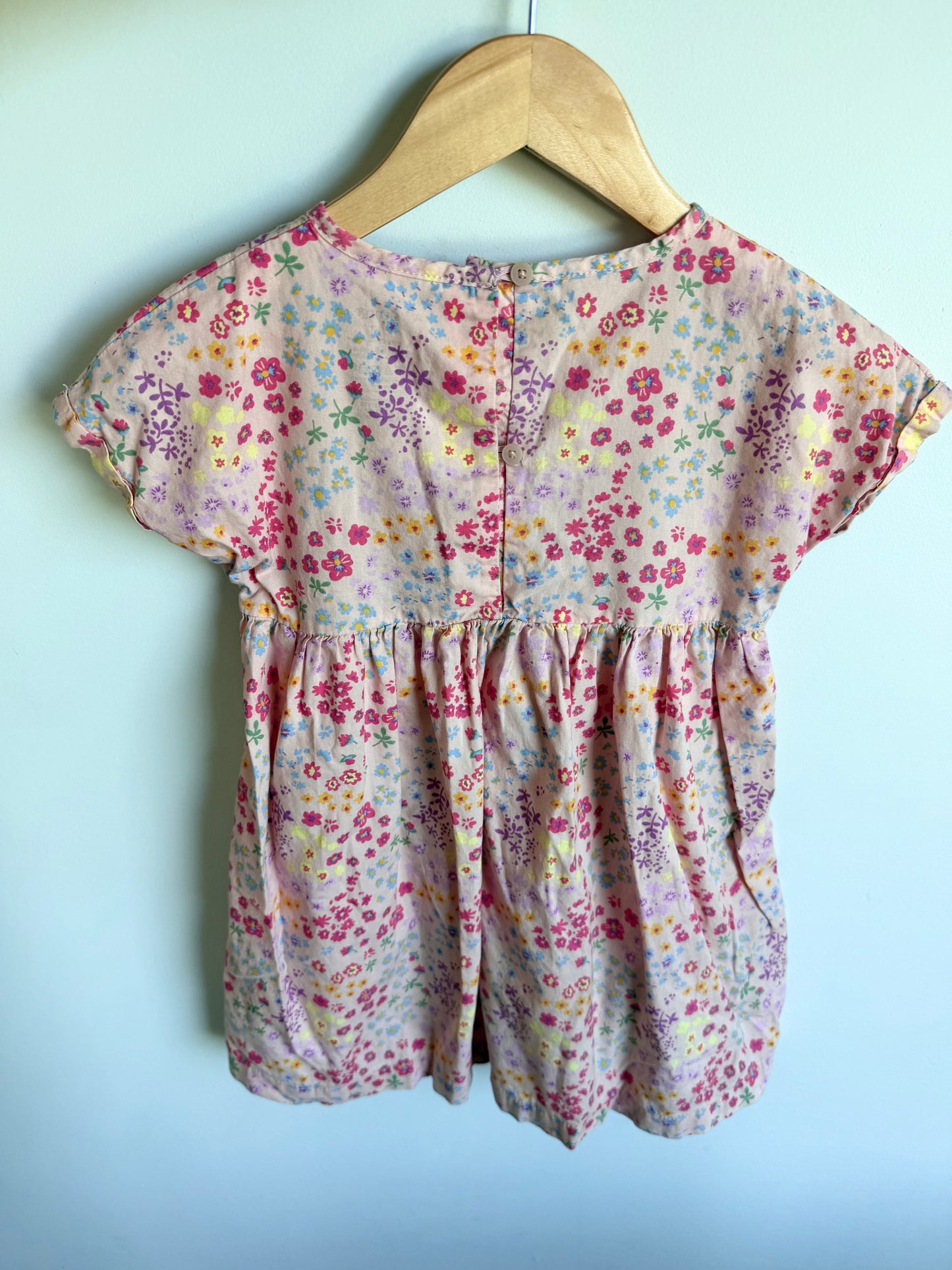 Pink Floral Pocket Dress / 4T