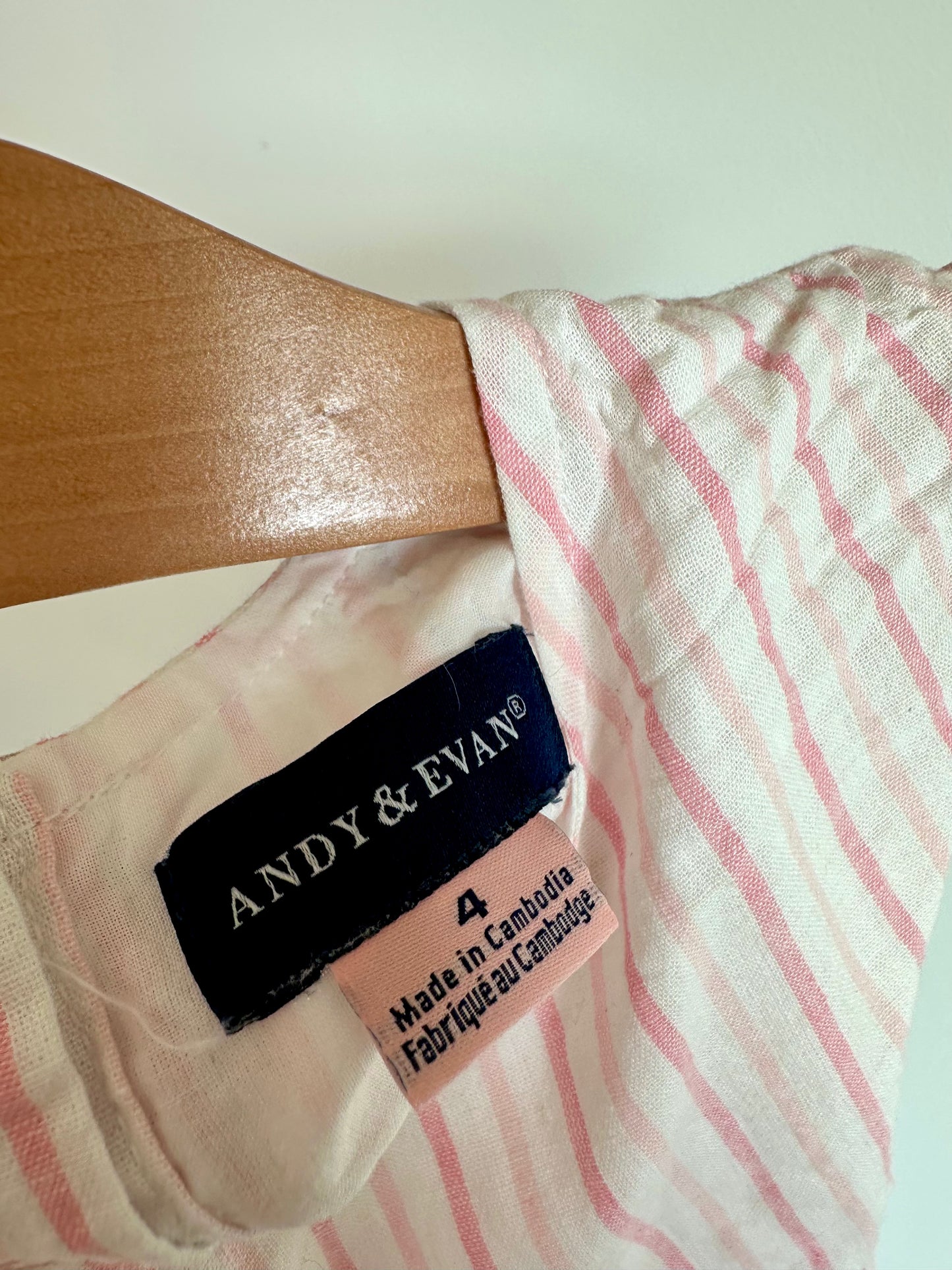Pink Striped Top / 4T