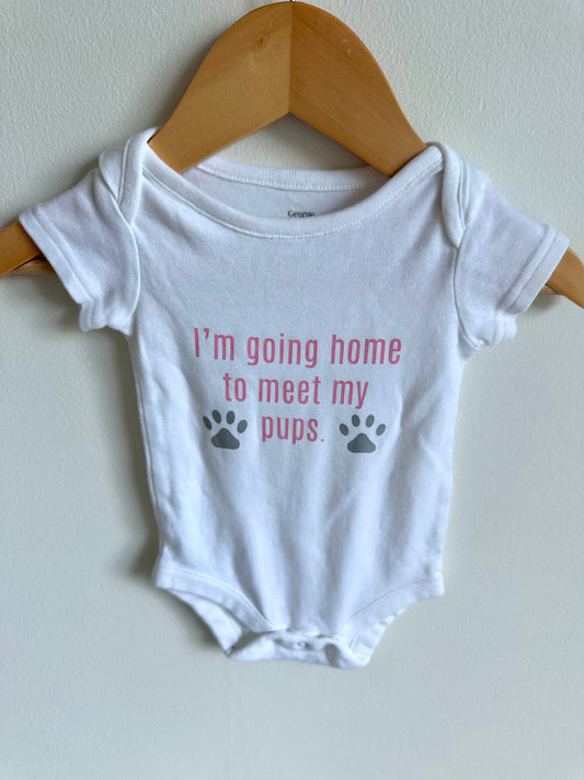 I'm Going Home to Meet My Pups Bodysuit / 0m