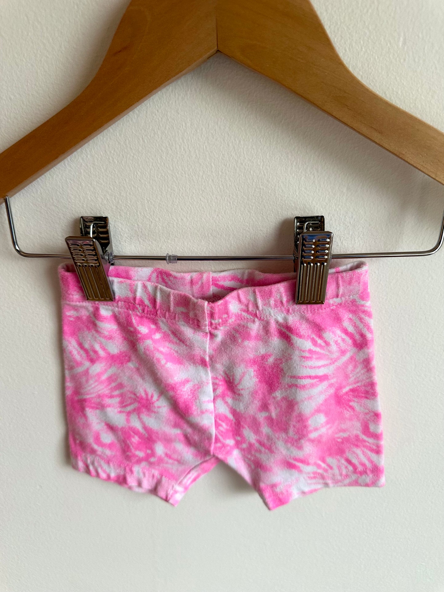 Pink + White Biker Shorts / 6-12m