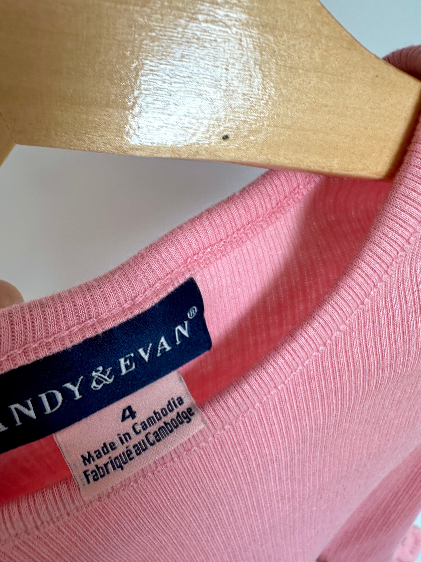 Pink Ruffle Tee / 4T