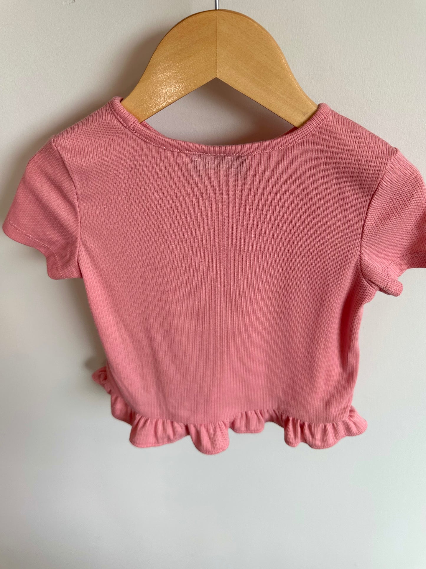 Pink Ruffle Tee / 4T
