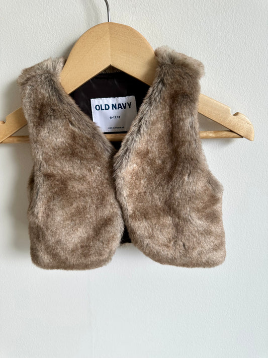 Faux Fur Vest / 6-12m