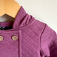 Plum Hooded Cardigan / 9m