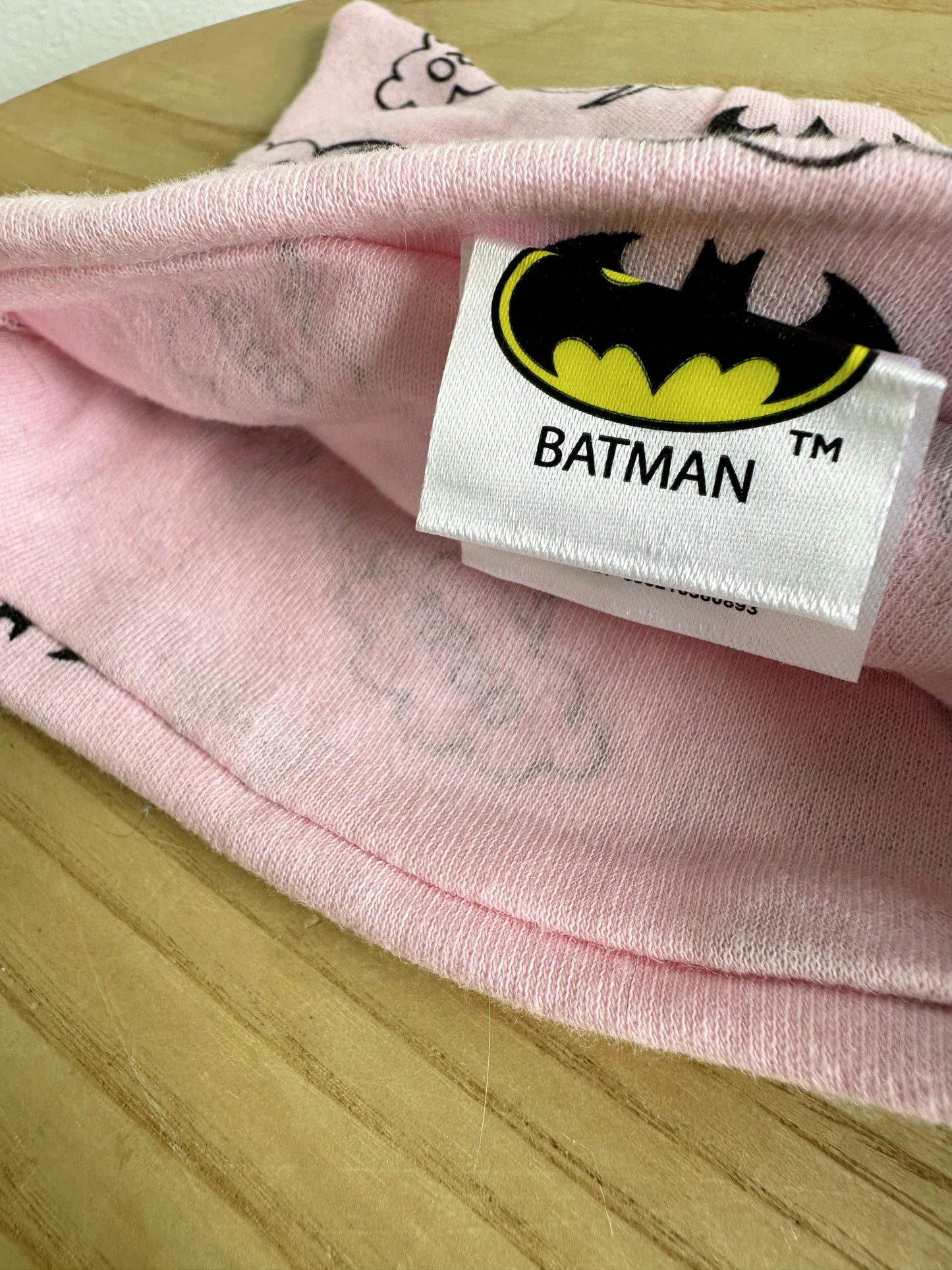 Pink Batman Toque / 3-6m