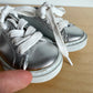 Silver Laces Shoes / Size 4 Toddler