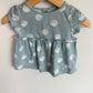 Blue Polka Dot Top / 3-6m