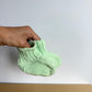 Handmade Mint Knit Slippers / 6-9m?